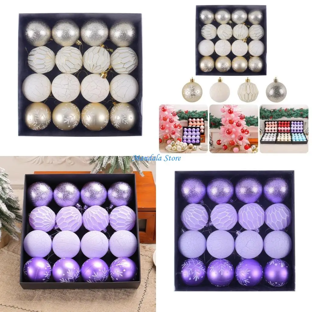 U2JC 16pcs Paint Themed Christmas Sphere Decorative Charm For Festival Ambiances
U2JC 16pcs Paint Themed Christmas Sphere Decorative Charm For Festival Ambiances