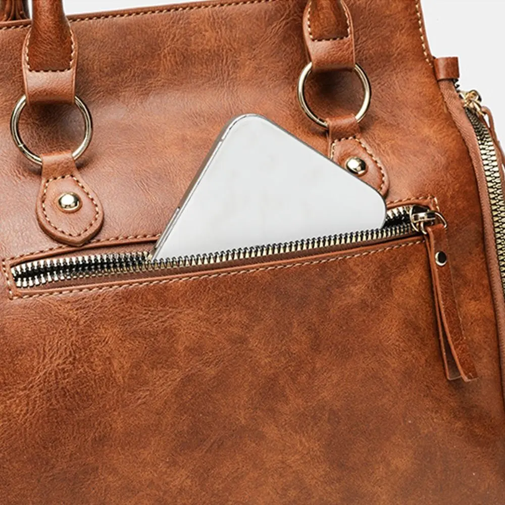 Large Capacity Women's Crossbody Tote Bag PU Leather Lightweight Multi-Pocket Tote Bag Multi Layer Multi-Pocket Shopping Handbag
Large Capacity Women's Crossbody Tote Bag PU Leather Lightweight Multi-Pocket Tote Bag Multi Layer Multi-Pocket Shopping Handbag