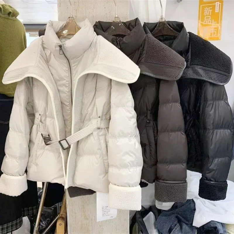 2025 Women Double Layered Collar Parkas Jacket Winter Femme Cotton Padded Coat European Lady Fashion Long Sleeves Puffer Outwear
2025 Women Double Layered Collar Parkas Jacket Winter Femme Cotton Padded Coat European Lady Fashion Long Sleeves Puffer Outwear
