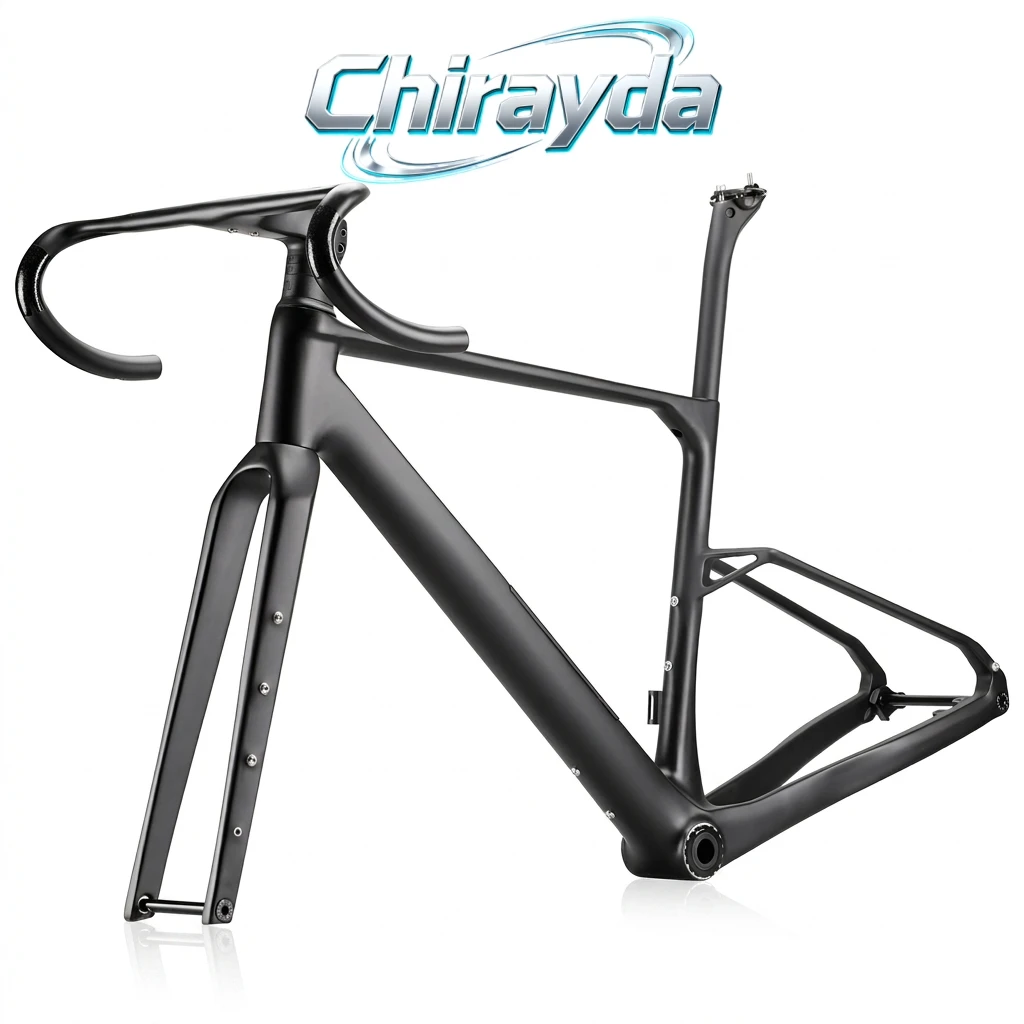 Carbon Gravel Bike Frame 700C 50 Size T47 Thread Disc Brake Frameset with Storage Box & UDH Hanger
Carbon Gravel Bike Frame 700C 50 Size T47 Thread Disc Brake Frameset with Storage Box & UDH Hanger