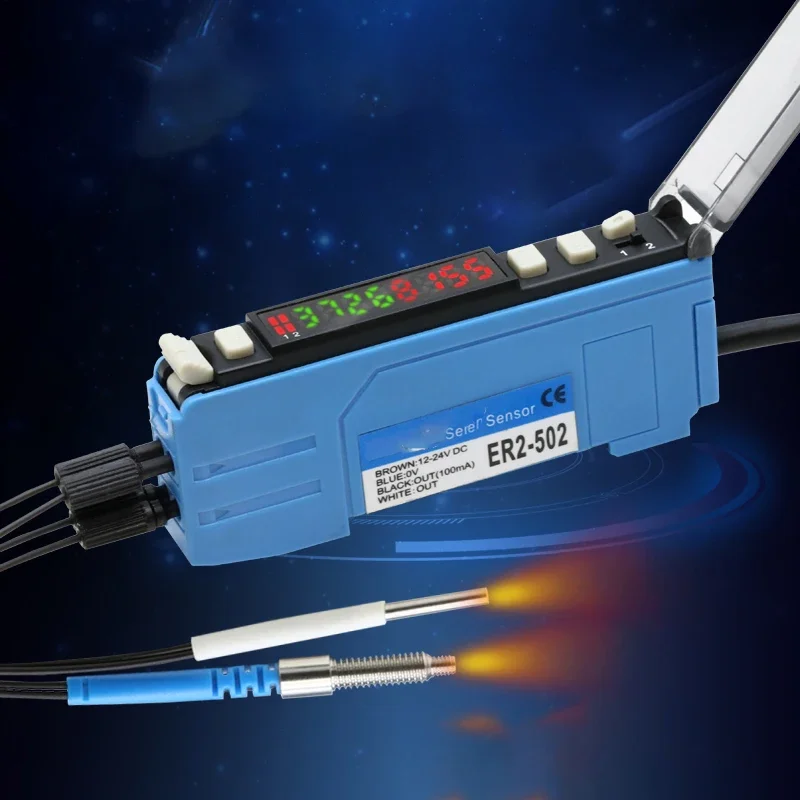 Dual-fiber dual-output fiber amplifier with reflective fiber andthrough beem fiber ER2-502
Dual-fiber dual-output fiber amplifier with reflective fiber andthrough beem fiber ER2-502