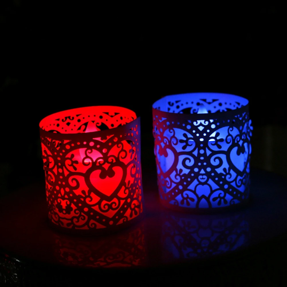 50pcs Heart Shaped Shade Hollow Art Paper Floral Lace Wrappers Elegant Party Wedding Birthday Christmas Tealight Candles
50pcs Heart Shaped Shade Hollow Art Paper Floral Lace Wrappers Elegant Party Wedding Birthday Christmas Tealight Candles