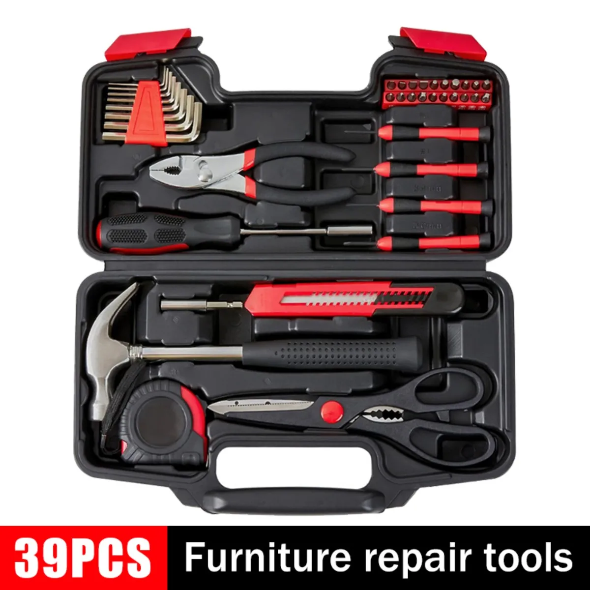 Набор бытовых инструментов из 39 предметов с органайзером для ящика для инструментов — универсальный небольшой набор ручных инструментов включает необходимые инструменты для домашнего офиса
Набор бытовых инструментов из 39 предметов с органайзером для ящика для инструментов — универсальный небольшой набор ручных инструментов включает необходимые инструменты для домашнего офиса