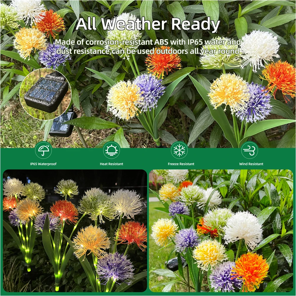 2Pcs SolarPlants Lights Delicate Flower Design Lawn Garden Yard Decorative Outdoor Stakes Energy Saved Gifts SolarLights
2Pcs SolarPlants Lights Delicate Flower Design Lawn Garden Yard Decorative Outdoor Stakes Energy Saved Gifts SolarLights