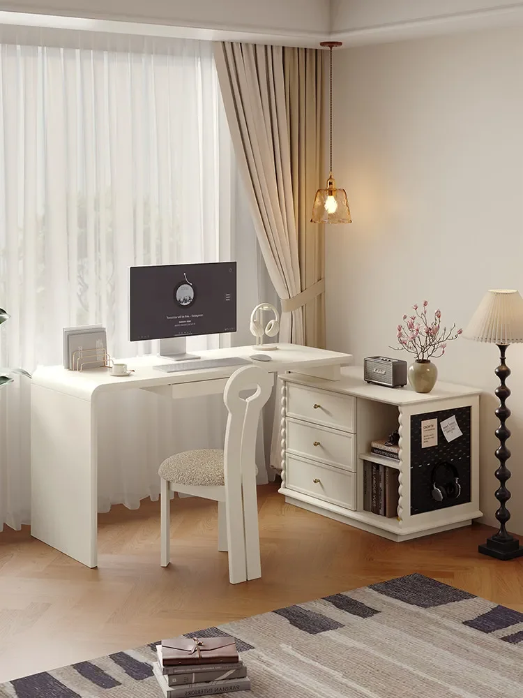 b22French Cream Wind Solid Wood Desktop Computer Desk Bucket Cabinet Small Unit Corner Desk Combination
b22French Cream Wind Solid Wood Desktop Computer Desk Bucket Cabinet Small Unit Corner Desk Combination