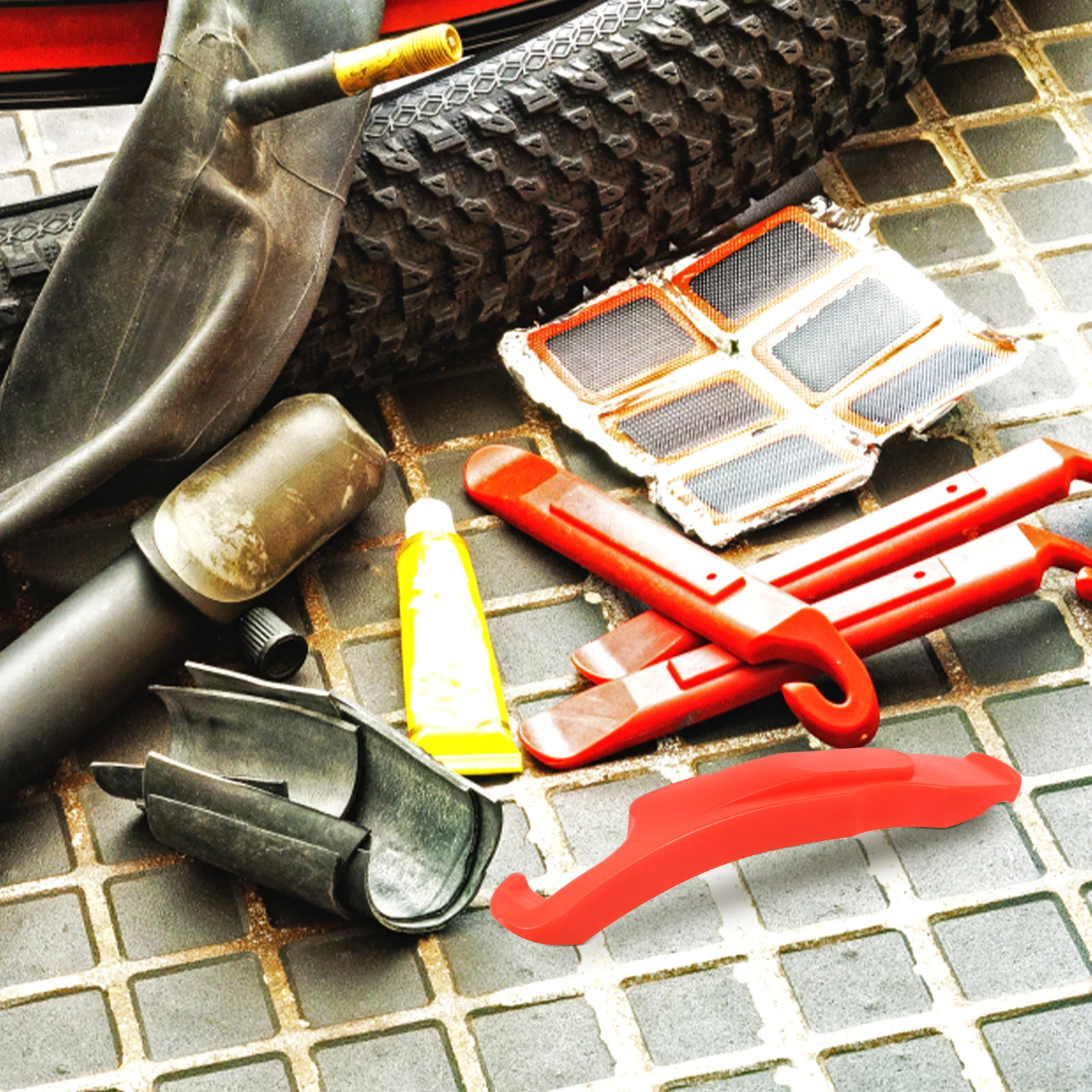 3pcs Bike Tire Lever Red Durable Repair Tool for Mountain Bikes Electric Cycling Tyre Dismantling Portable Lightweight
3pcs Bike Tire Lever Red Durable Repair Tool for Mountain Bikes Electric Cycling Tyre Dismantling Portable Lightweight