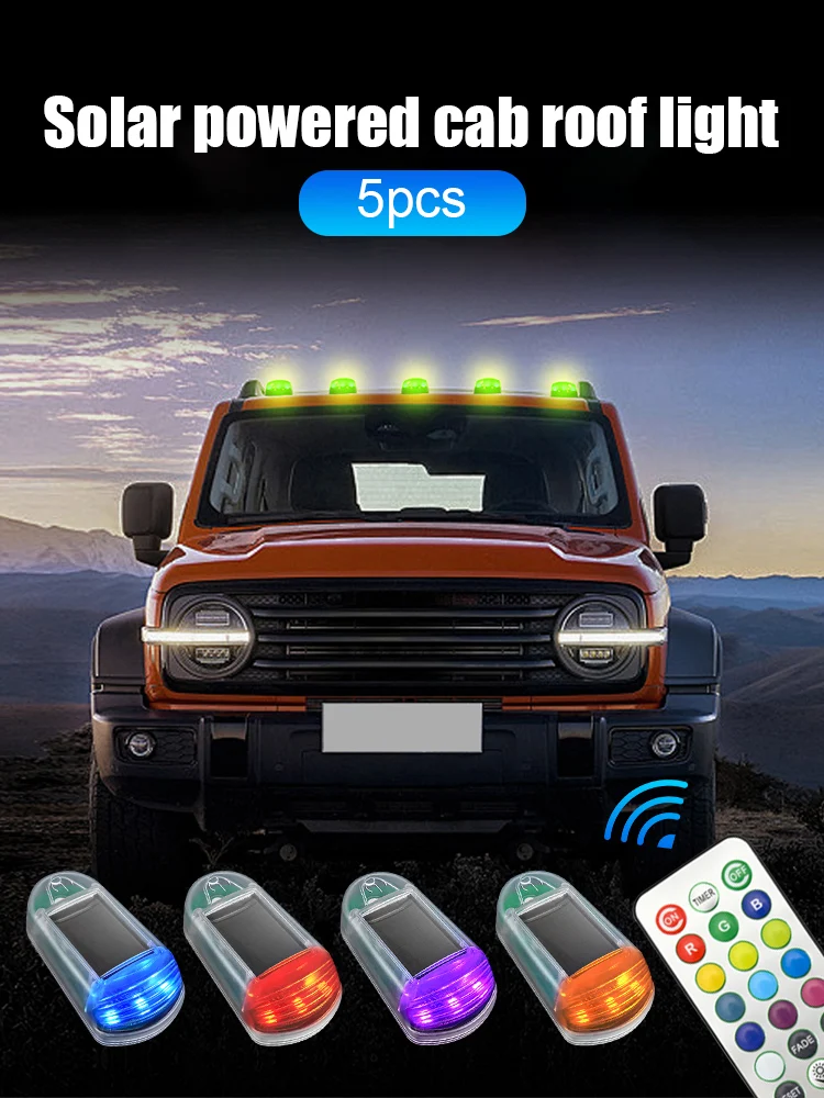 5pcs Solar Powered Cab Lights for Truck Solar Powered Cab Lights Roof Lights with Dodge Ram 1500 2500 3500 4500 5500 2003-2018
5pcs Solar Powered Cab Lights for Truck Solar Powered Cab Lights Roof Lights with Dodge Ram 1500 2500 3500 4500 5500 2003-2018