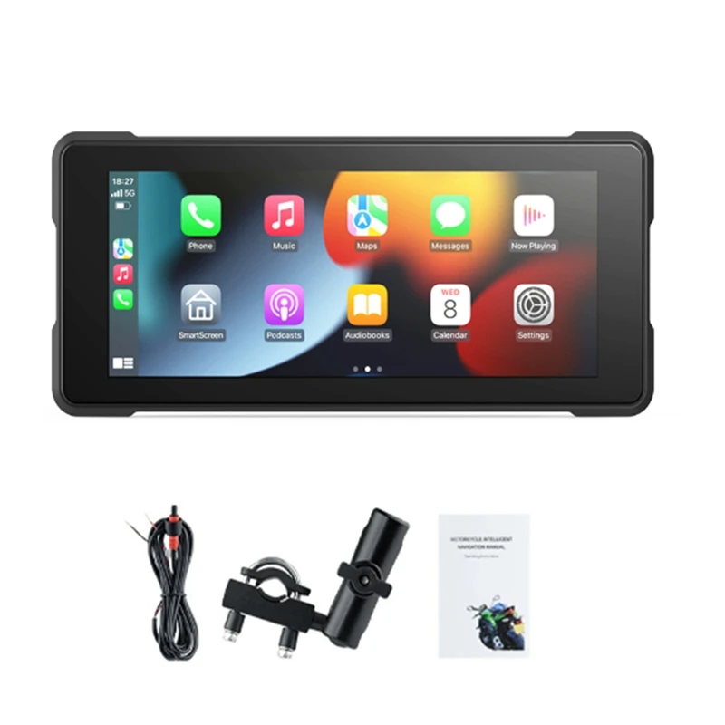 Motorcycle 6.86 Inch Bluetooth Portable Screen GPS Navigation IP68 Waterproof Wireless Carplay Android Auto MP5 Player
Motorcycle 6.86 Inch Bluetooth Portable Screen GPS Navigation IP68 Waterproof Wireless Carplay Android Auto MP5 Player