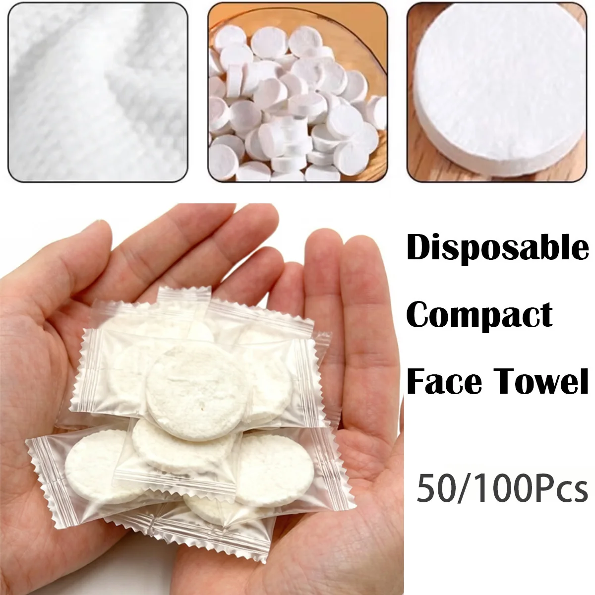 100pcs Compressed Towels, Disposable Portable Face Towels for Cleansing, for Wet And Dry Use, Portable for Travel, Camping
100pcs Compressed Towels, Disposable Portable Face Towels for Cleansing, for Wet And Dry Use, Portable for Travel, Camping