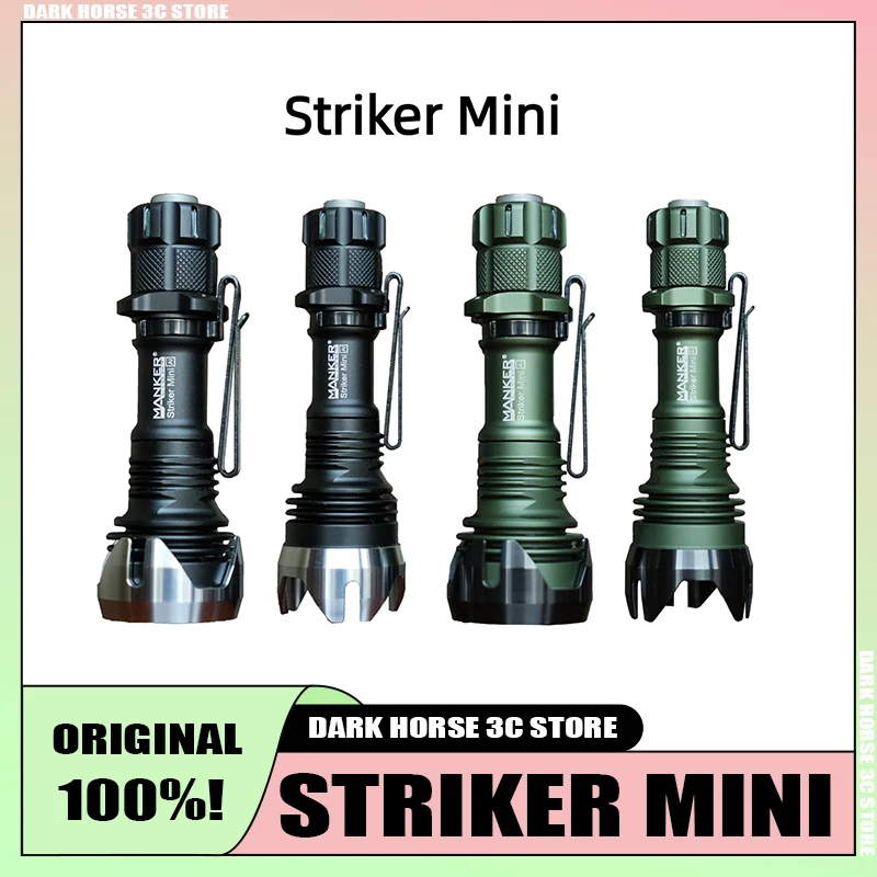 Mankerlight Striker Mini EDC Flashligh IP68 Waterproof Longest Range Pockett 635 Lumen 430 Meter & Smallest Tactical Flashlight
Mankerlight Striker Mini EDC Flashligh IP68 Waterproof Longest Range Pockett 635 Lumen 430 Meter & Smallest Tactical Flashlight