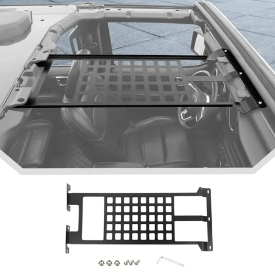Roof Rack Hard Top Molle Panel for Jeep Wrangler JL JLU Unlimited Gladiator JT 20182024 2025+ Overhead Cargo Storage Metal Shel
Roof Rack Hard Top Molle Panel for Jeep Wrangler JL JLU Unlimited Gladiator JT 20182024 2025+ Overhead Cargo Storage Metal Shel
