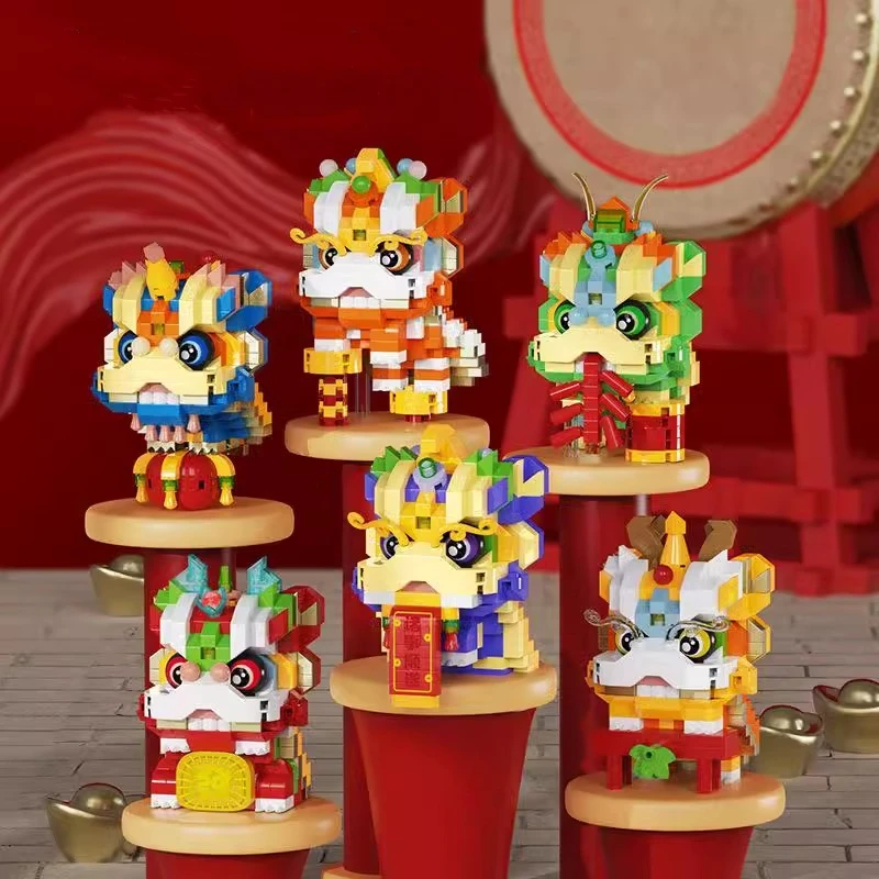 Chinese lion dance building blocks educational building toys children's DIY model collection figure ornaments birthday gift
Chinese lion dance building blocks educational building toys children's DIY model collection figure ornaments birthday gift