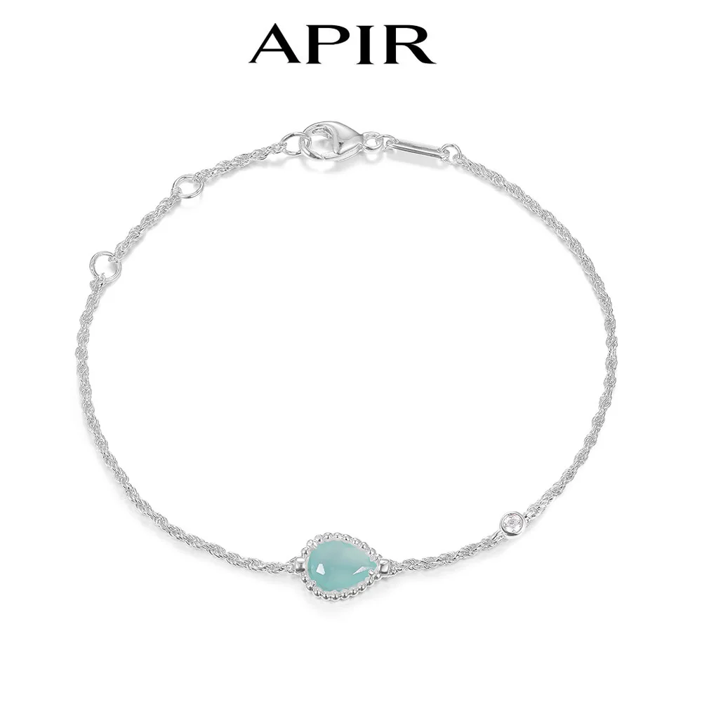 APIR 925 Sterling Silver 5A Zircon Gemstone Teardrop Bracelets Ladies Bohemian Style Snake Design Shell Luxury Bangle Bracelet
APIR 925 Sterling Silver 5A Zircon Gemstone Teardrop Bracelets Ladies Bohemian Style Snake Design Shell Luxury Bangle Bracelet