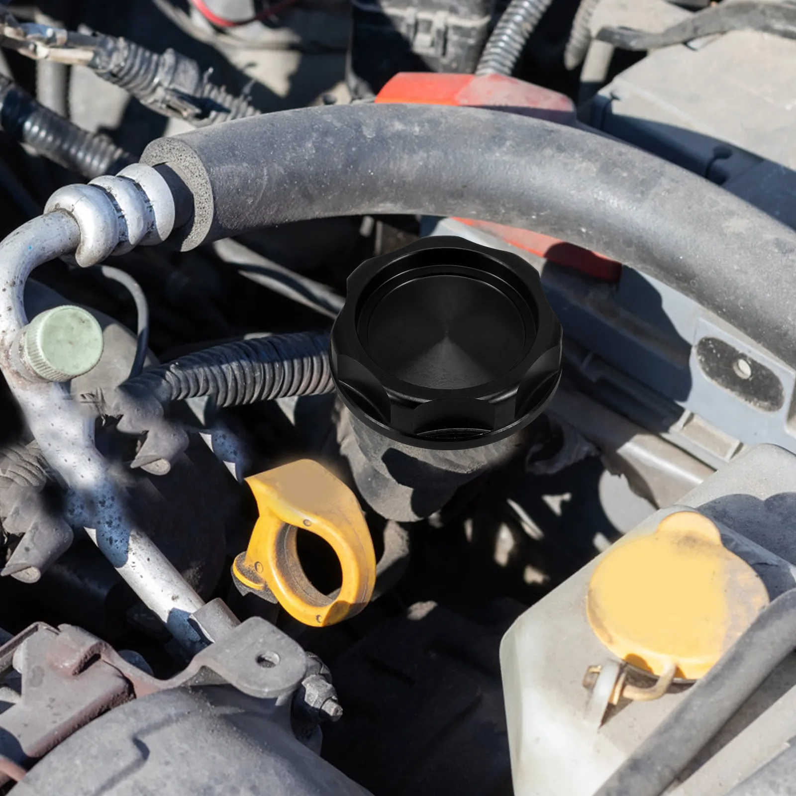 Car Oil Tank Lid Aluminum Alloy Fuel Tank Cap Replacement Part for Vehicle Fuel System Leak Proof 
Car Oil Tank Lid Aluminum Alloy Fuel Tank Cap Replacement Part for Vehicle Fuel System Leak Proof