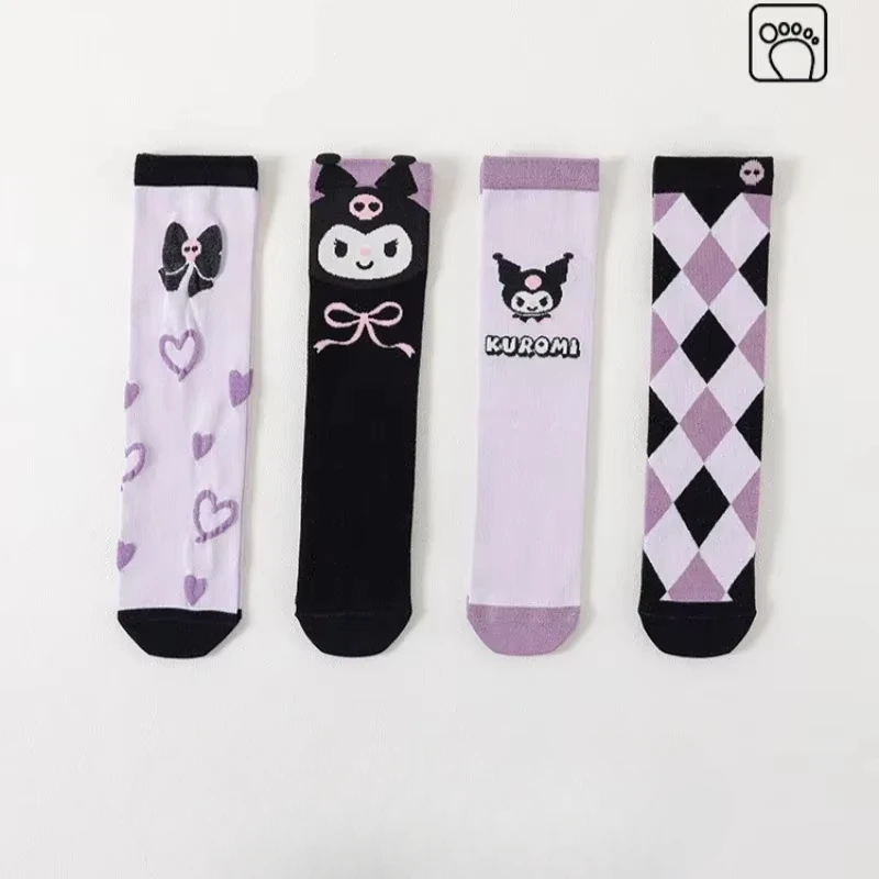 4Pcs Sanrio Kuromi Girls Stockings Anime Cartoon Fashion Spring and Summer Socks Charm Jk Lolita Socks Children Holiday Gifts
4Pcs Sanrio Kuromi Girls Stockings Anime Cartoon Fashion Spring and Summer Socks Charm Jk Lolita Socks Children Holiday Gifts