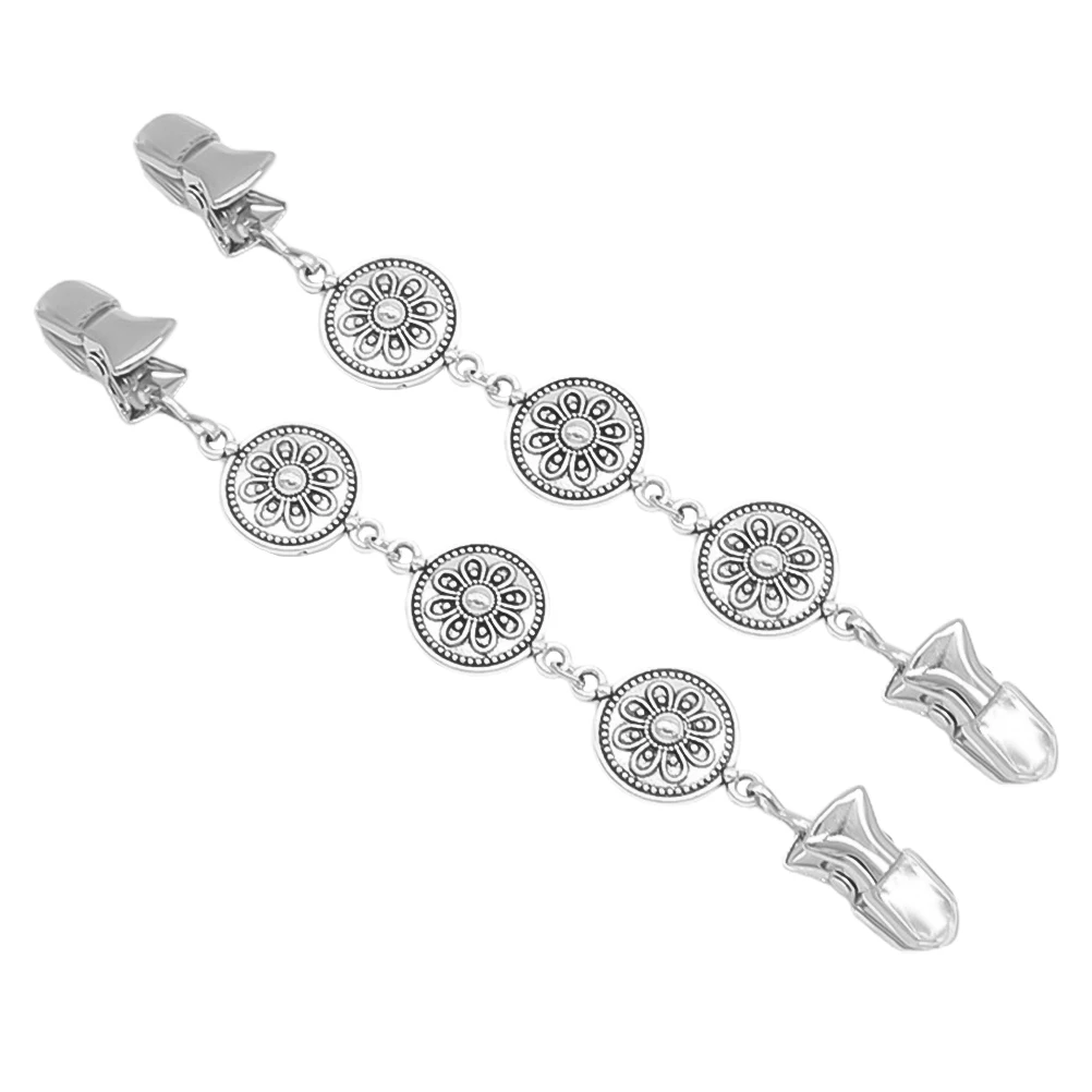 2Pcs Vintage Sweater Clips Shawl Cardigan Shirt Alloy Chain Fashion Durable Retro Style Decor Elegant Clothes Pins
2Pcs Vintage Sweater Clips Shawl Cardigan Shirt Alloy Chain Fashion Durable Retro Style Decor Elegant Clothes Pins