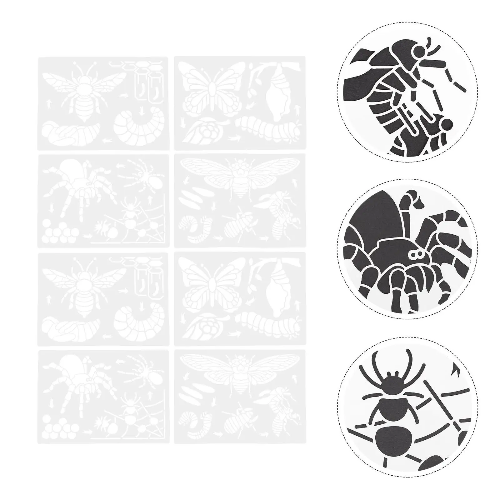8 Sheets Animal Growth Cycle Stencils Kids Drawing Templates PET Material DIY Painting Crafts School Projects Art Supplies
8 Sheets Animal Growth Cycle Stencils Kids Drawing Templates PET Material DIY Painting Crafts School Projects Art Supplies