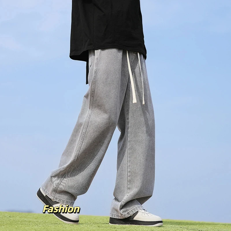 Men's Solid Color Drape Jeans Loose Straight Korean Vintage High Street Hip-hop Y2K Casual Daily Wide-leg Pants
Men's Solid Color Drape Jeans Loose Straight Korean Vintage High Street Hip-hop Y2K Casual Daily Wide-leg Pants