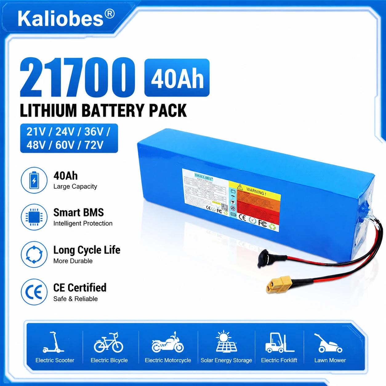21700 Lithium Battery Pack 21V 24V 36V 48V 60V 72V 40Ah 3500W Rechargeable Li-ion Batter for Electric Bike Scooter 21700 battery
21700 Lithium Battery Pack 21V 24V 36V 48V 60V 72V 40Ah 3500W Rechargeable Li-ion Batter for Electric Bike Scooter 21700 battery