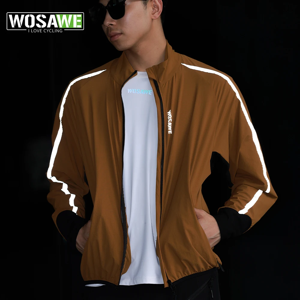 WOSAWE Cycling Jacket Water Repellent Windbreaker Reflective Breathable Packable Windcoat Hiking Running Outdoor Sports Wear
WOSAWE Cycling Jacket Water Repellent Windbreaker Reflective Breathable Packable Windcoat Hiking Running Outdoor Sports Wear 