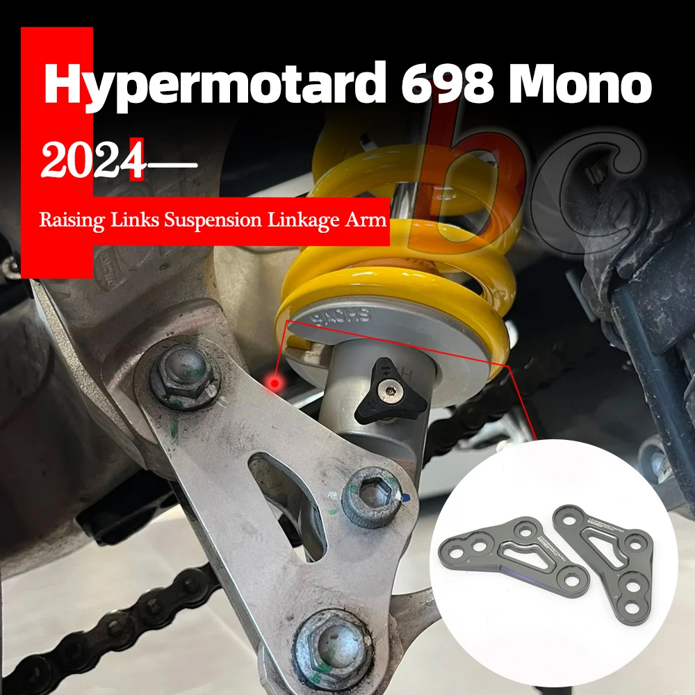 For DUCATI Hypermotard 698 Mono 2024 2025 Raising Links Suspension Linkage Arm
For DUCATI Hypermotard 698 Mono 2024 2025 Raising Links Suspension Linkage Arm