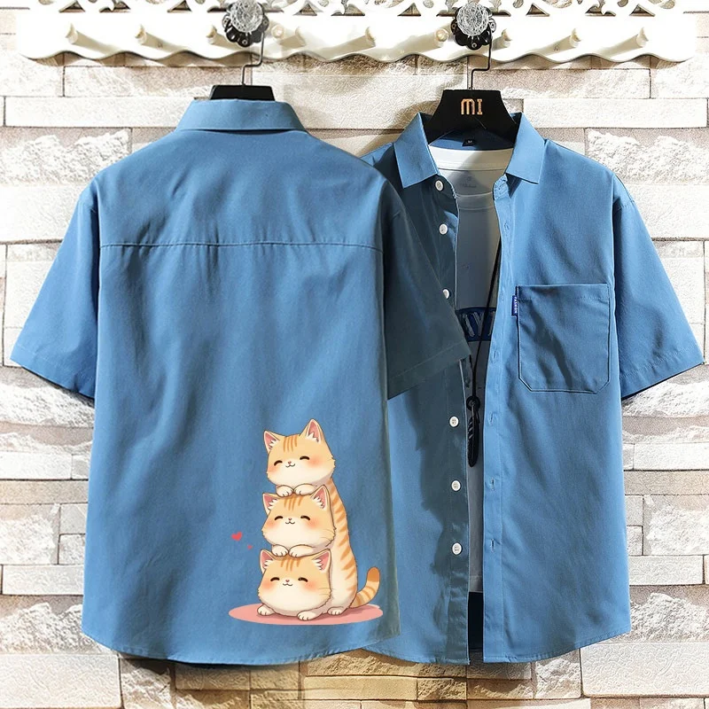 New Ice Silk Short Sleeve Men's Shirt Casual Loose Fit Hong Kong Style Large Size Versatile Trendy Brand Shirt Jacket
New Ice Silk Short Sleeve Men's Shirt Casual Loose Fit Hong Kong Style Large Size Versatile Trendy Brand Shirt Jacket