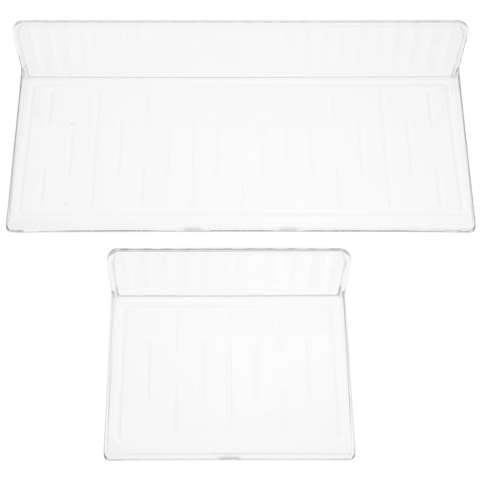 2 Pieces Bathroom Shelf Set Large Small Transparent Floating Shelves Wall Mounted Storage Organizer For Kitchen Bedroom 
2 Pieces Bathroom Shelf Set Large Small Transparent Floating Shelves Wall Mounted Storage Organizer For Kitchen Bedroom