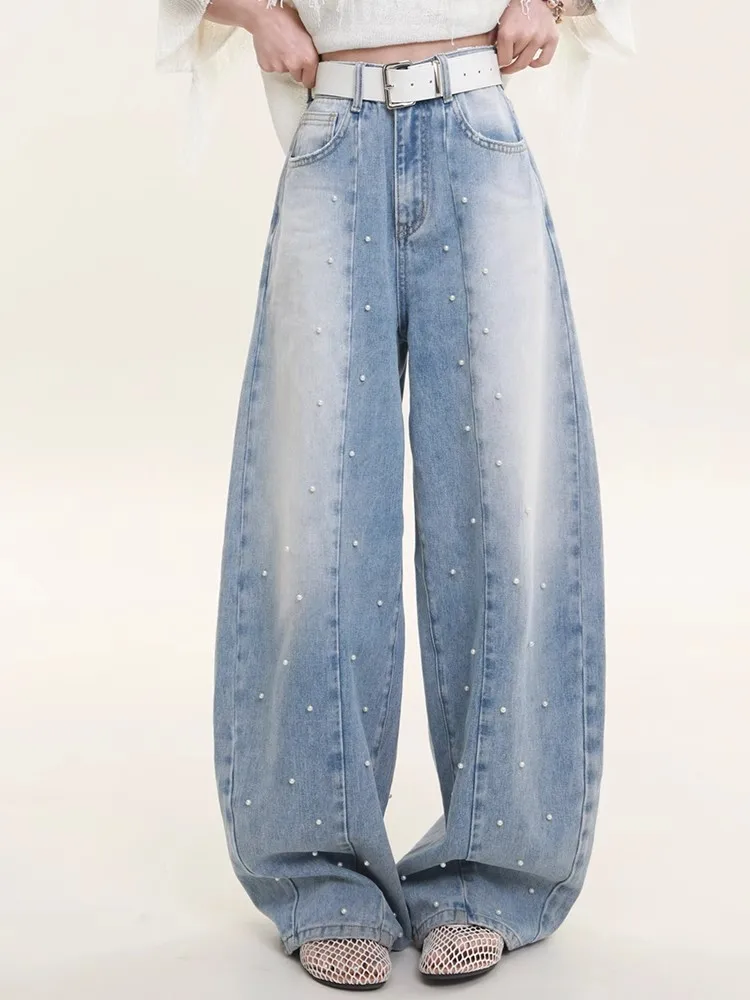 American Retro Stitching Jeans Women's Streetwear Hip-hop Loose Straight Trousers 2025 New Y2K Wide Leg Denim Pant
American Retro Stitching Jeans Women's Streetwear Hip-hop Loose Straight Trousers 2025 New Y2K Wide Leg Denim Pant
