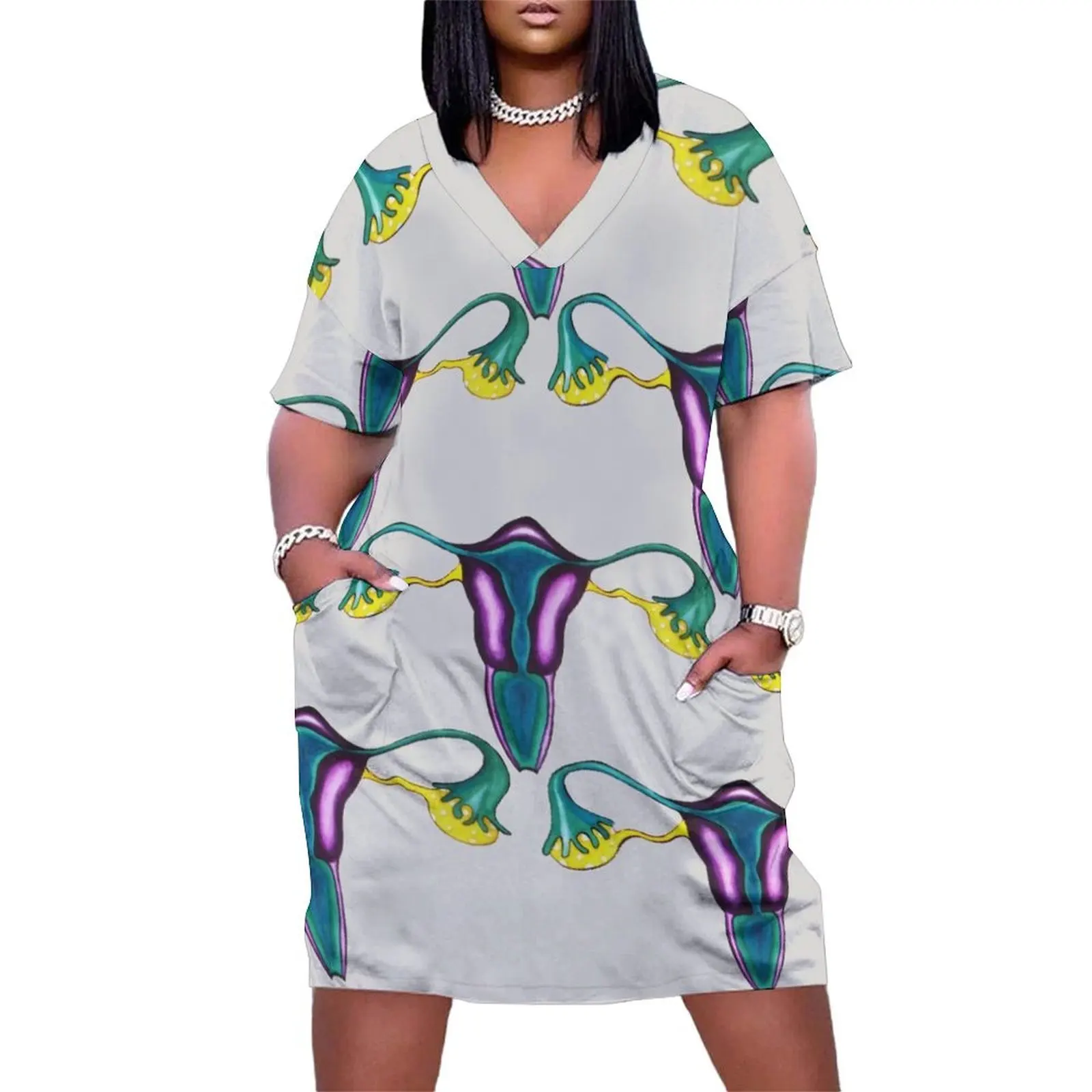 Classical uteruses Loose Pocket Dress Clothing female elegant party dress for women 2025
Classical uteruses Loose Pocket Dress Clothing female elegant party dress for women 2025
