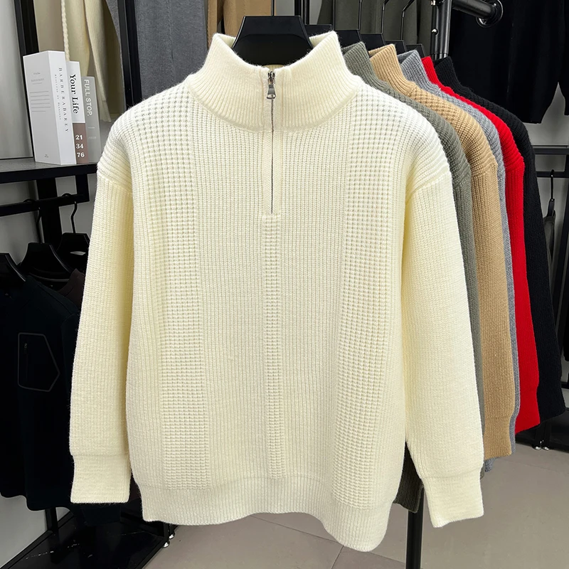 2025 New Half Zipper Sweater Men's Winter Casual Comfortable Warm Top Bottom Knitted Sweater Men's
2025 New Half Zipper Sweater Men's Winter Casual Comfortable Warm Top Bottom Knitted Sweater Men's