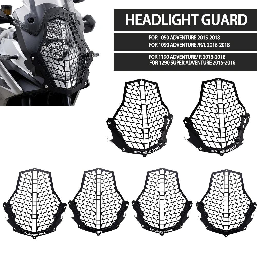 For 1050 1090 Adventure /R/L 1190 Adventure/ R 1290 Super Adventure Front Head Light Lamp Guard Headlight Protector Cover
For 1050 1090 Adventure /R/L 1190 Adventure/ R 1290 Super Adventure Front Head Light Lamp Guard Headlight Protector Cover