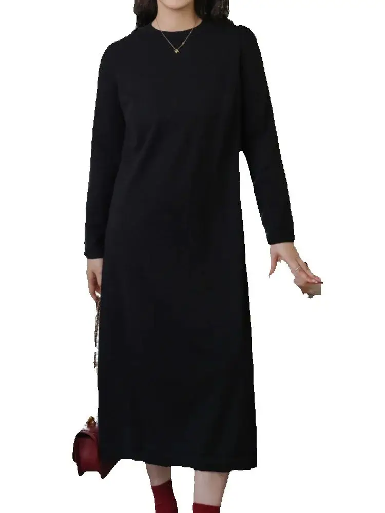 Spring Autumn Long Sleeve Sweater Dress Women Korean Chic Black Knitted Ladies Dresses Vestidos
Spring Autumn Long Sleeve Sweater Dress Women Korean Chic Black Knitted Ladies Dresses Vestidos