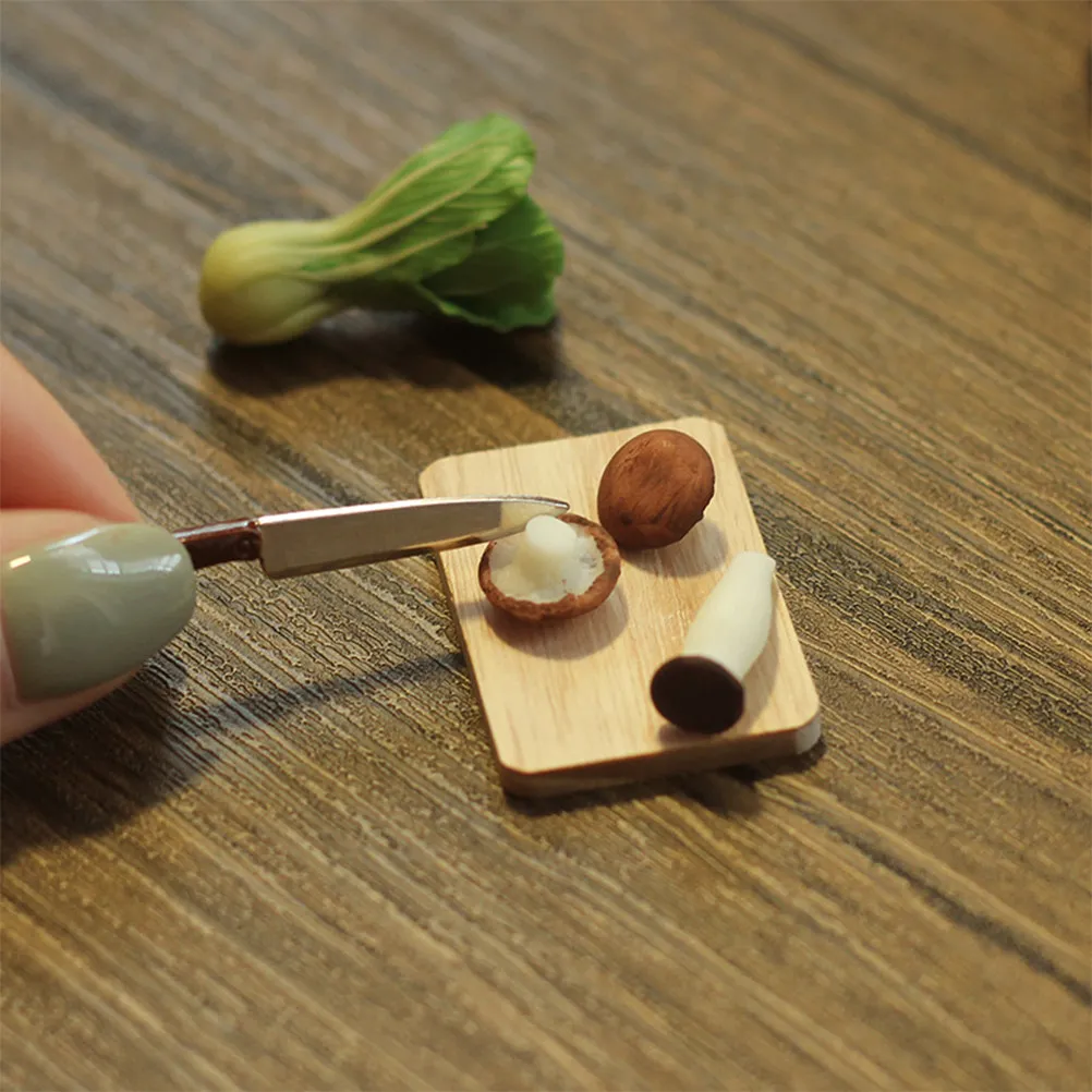 1 Set Mini House Mushroom Cutting Board Smooth Surface Miniature Kitchen Accessory Home Decoration Miniature Food Play Scene
1 Set Mini House Mushroom Cutting Board Smooth Surface Miniature Kitchen Accessory Home Decoration Miniature Food Play Scene