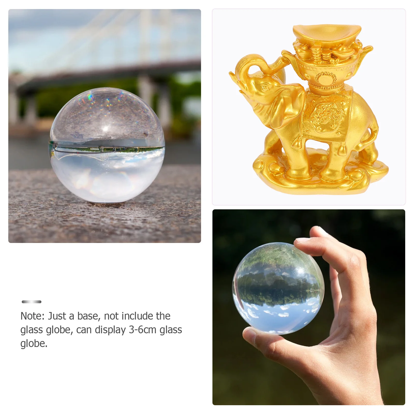 1Pcs Resin Elephant Sculpture Crystal-Ball Support Base Decorative Artware Home Office Desktop Resin Crafts Ornament
1Pcs Resin Elephant Sculpture Crystal-Ball Support Base Decorative Artware Home Office Desktop Resin Crafts Ornament