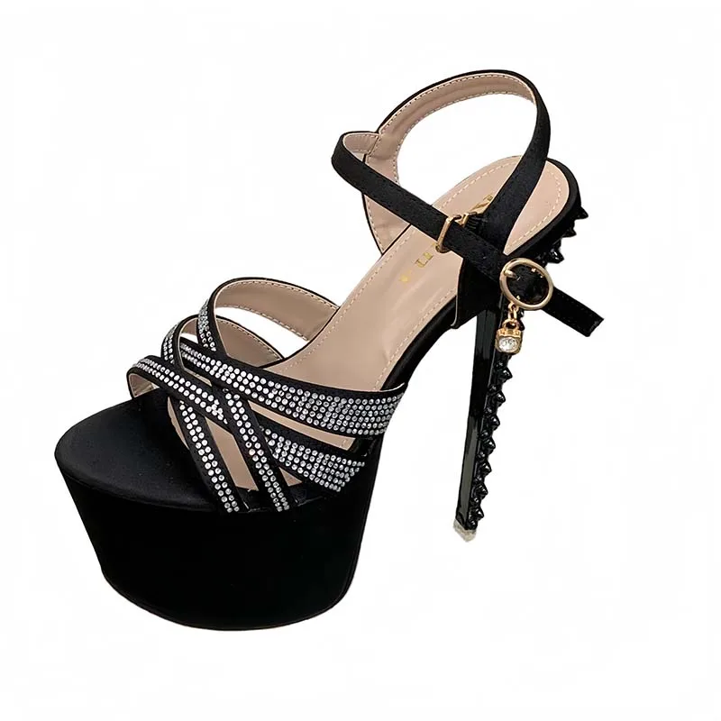 Black Platform Thick Heels Woman Sandals Summer Banquet Party Shoes Sexy 16cm Extreme High Heels Gold Sandals 2026 Trend
Black Platform Thick Heels Woman Sandals Summer Banquet Party Shoes Sexy 16cm Extreme High Heels Gold Sandals 2026 Trend