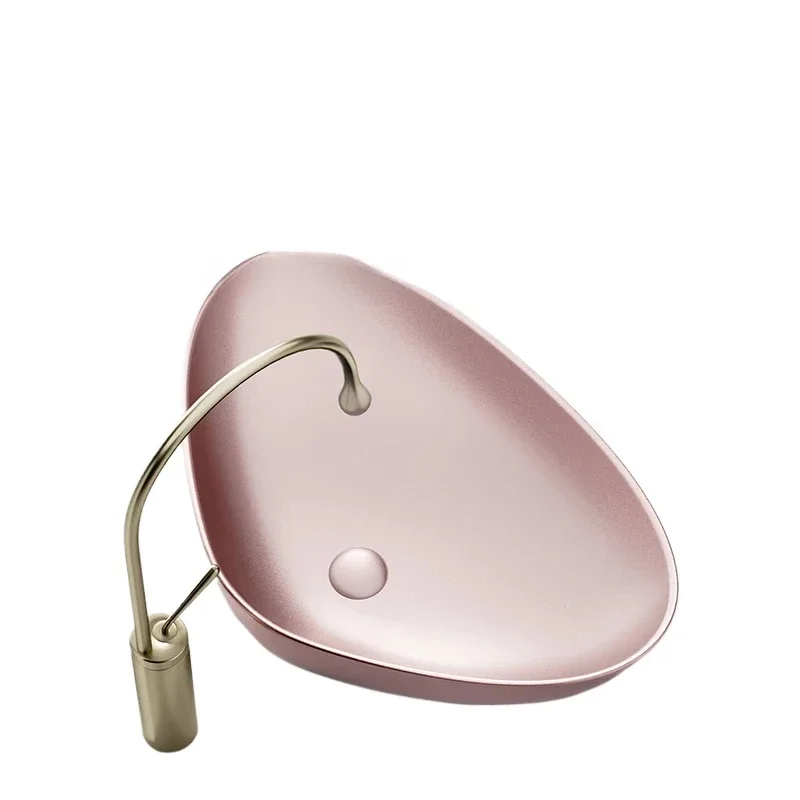 Triangular special-shaped art table basin Color ceramic integrated wash basin Single Creative wash face sink bathroom sink
Triangular special-shaped art table basin Color ceramic integrated wash basin Single Creative wash face sink bathroom sink
