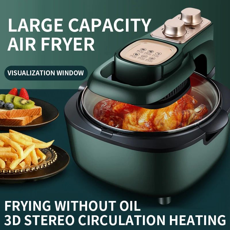 AF-308 Air Fryer Household 6L Large Capacity Electric Fryer Intelligent Multifunctional Electric Fryer Visual Cover 1100W
AF-308 Air Fryer Household 6L Large Capacity Electric Fryer Intelligent Multifunctional Electric Fryer Visual Cover 1100W