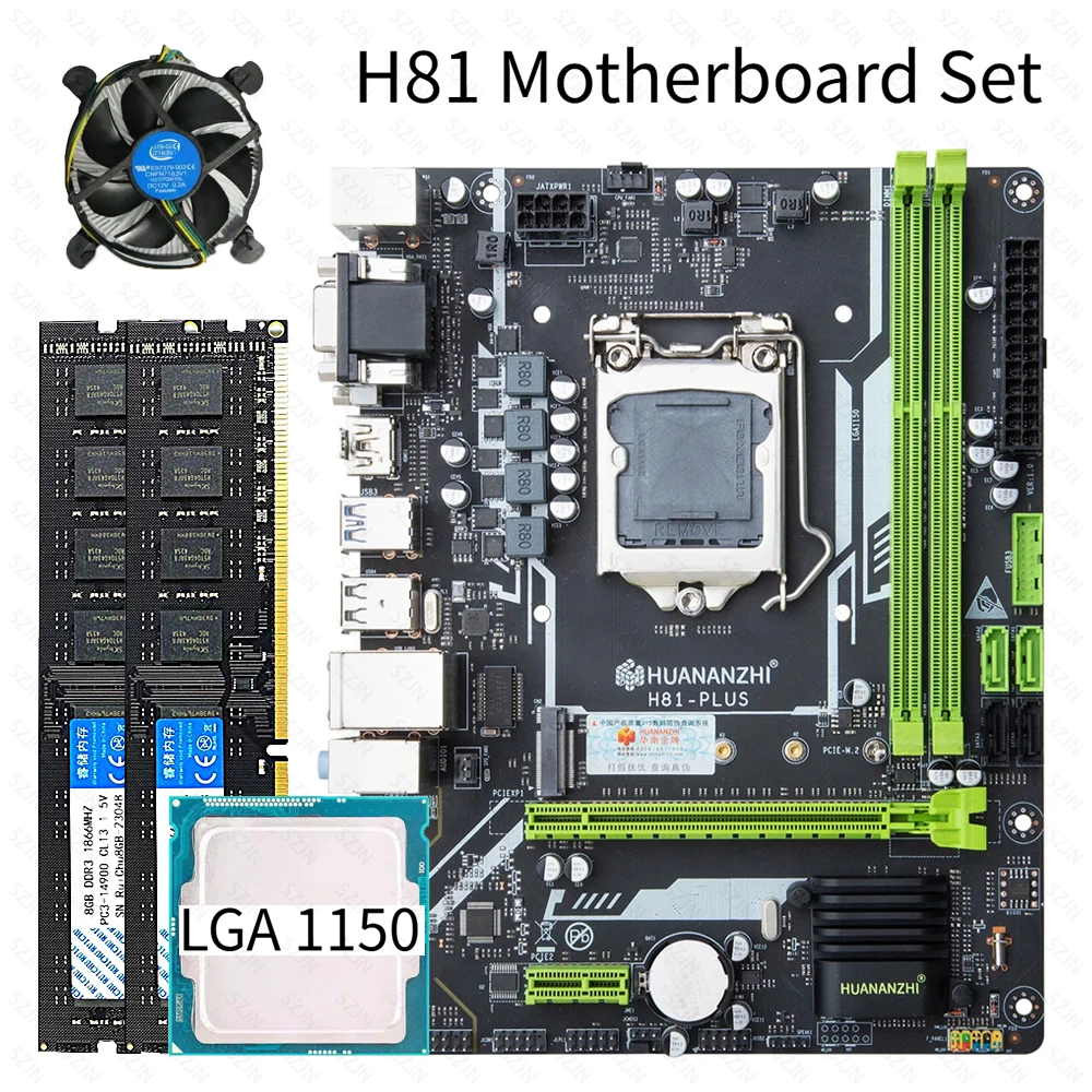H81 Motherboard Set Multi-option with LGA1150 I3/I5 DDR3 1600MHz Max 16G SATA M.2 USB VGA HDMI-Compatible Low Power Consumption
H81 Motherboard Set Multi-option with LGA1150 I3/I5 DDR3 1600MHz Max 16G SATA M.2 USB VGA HDMI-Compatible Low Power Consumption