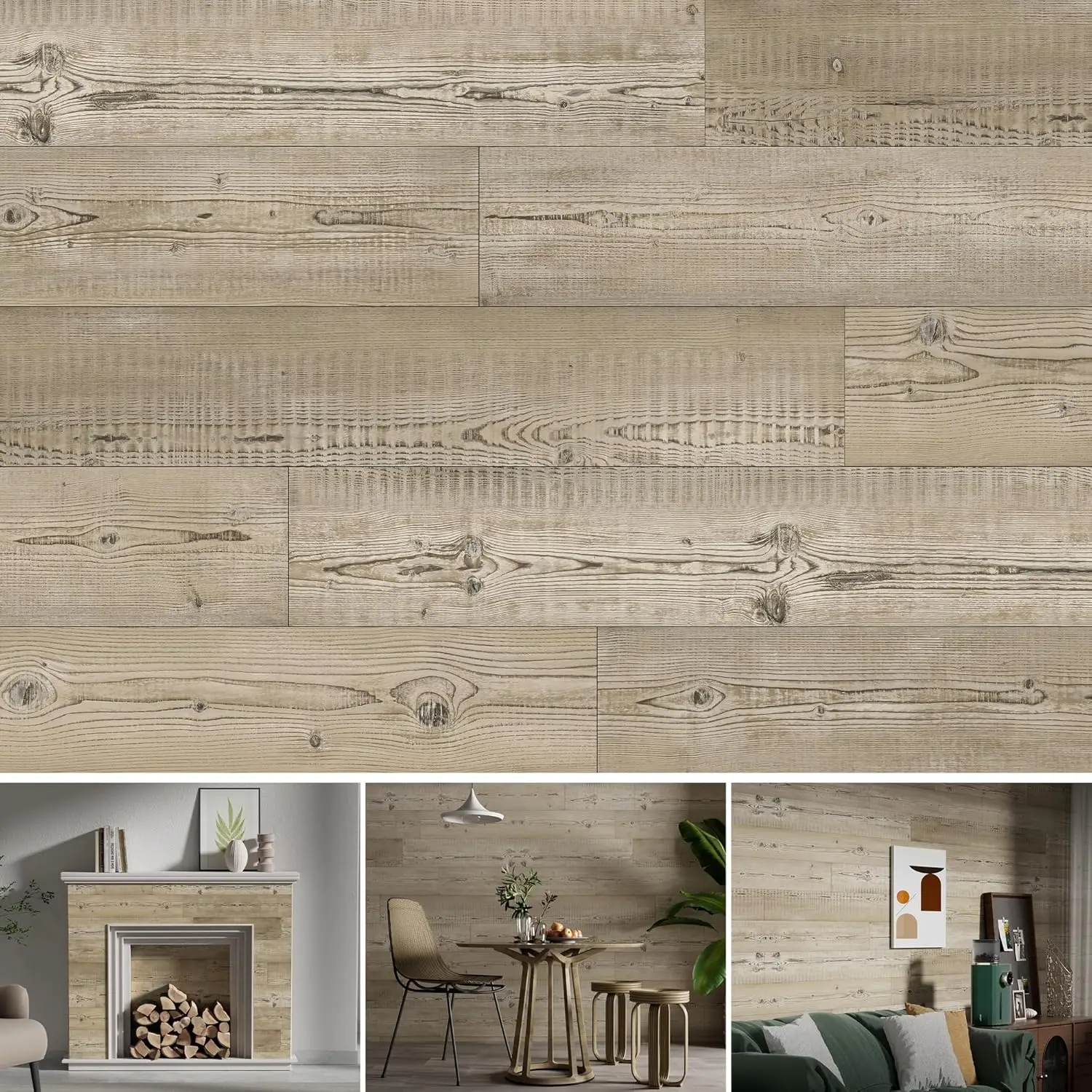 Self-Adhesive Vinyl Wall Planks with Realistic Wood Texture, Peel and Stick Easy Installation, 12 Pcs 18 Sq Ft, Siberian Pine
Self-Adhesive Vinyl Wall Planks with Realistic Wood Texture, Peel and Stick Easy Installation, 12 Pcs 18 Sq Ft, Siberian Pine