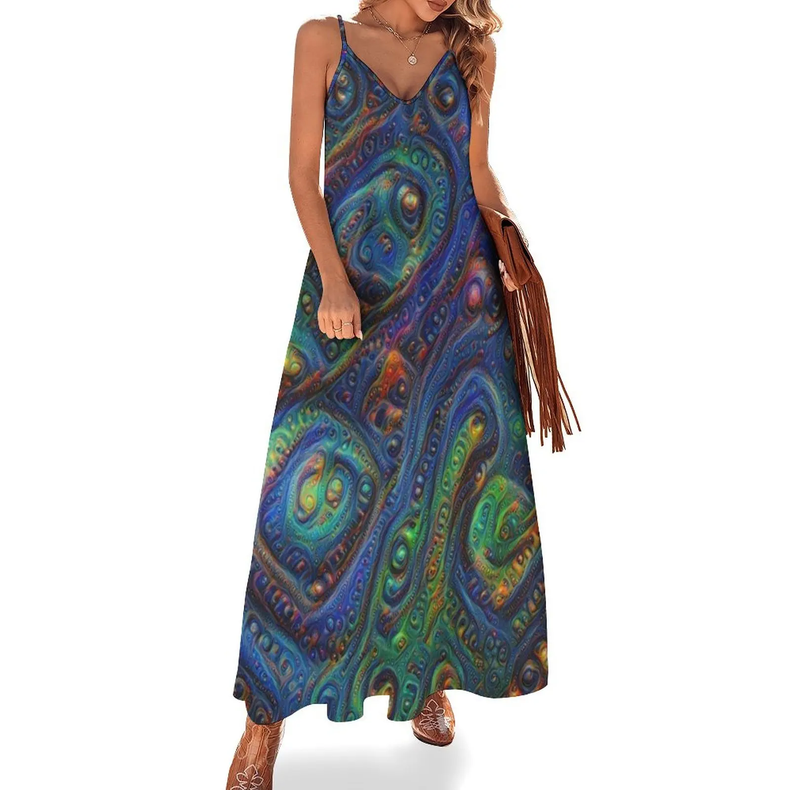 Summer night #DeepDream A Sleeveless Long Dress ceremony dresses birthday dress summer women's dress 2025
Summer night #DeepDream A Sleeveless Long Dress ceremony dresses birthday dress summer women's dress 2025