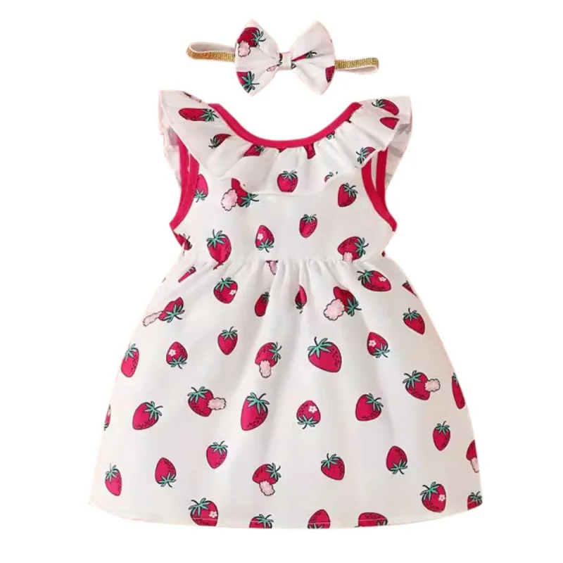 Baby Girls' Summer Dress Sweet Princess Suspender Beach Dress With Headband Fashionable Sweet Girls Toddler Dresses D2L
Baby Girls' Summer Dress Sweet Princess Suspender Beach Dress With Headband Fashionable Sweet Girls Toddler Dresses D2L