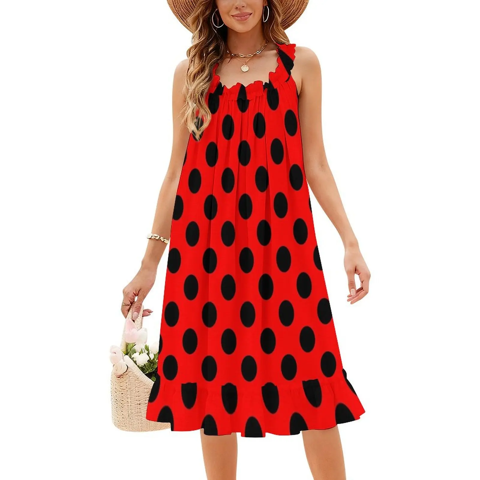 Black N' Red Polka Dots Women's Streetwear Party Dress Trendy Print Club Clothing For Female Black Red Polka Dots Pattern Mid
Black N' Red Polka Dots Women's Streetwear Party Dress Trendy Print Club Clothing For Female Black Red Polka Dots Pattern Mid