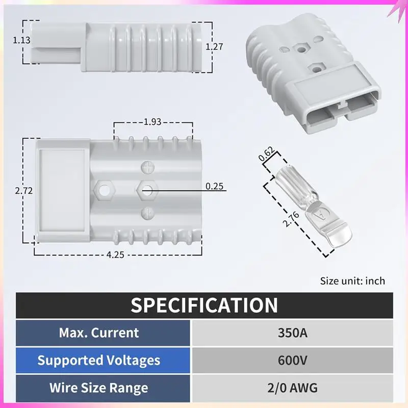 B68C Battery Quick Connect/Disconnect Connector, Wiring Harness Plug Connector Kit For Car Winch Trailer
B68C Battery Quick Connect/Disconnect Connector, Wiring Harness Plug Connector Kit For Car Winch Trailer