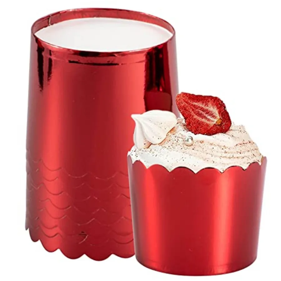 Paper Baking Cups, 50pcs Cupcake Liners Muffin Liners Greaseproof Disposable Bulk Cupcake Wrapper, 6 oz Standard Jumbo Muffin C
Paper Baking Cups, 50pcs Cupcake Liners Muffin Liners Greaseproof Disposable Bulk Cupcake Wrapper, 6 oz Standard Jumbo Muffin C