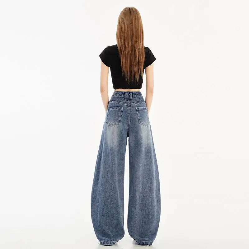 Womens Pants Jeans New 2026 Spring Wide Leg Baggy Distressed Vintage Washed Casual Trousers Retro Loose
Womens Pants Jeans New 2026 Spring Wide Leg Baggy Distressed Vintage Washed Casual Trousers Retro Loose