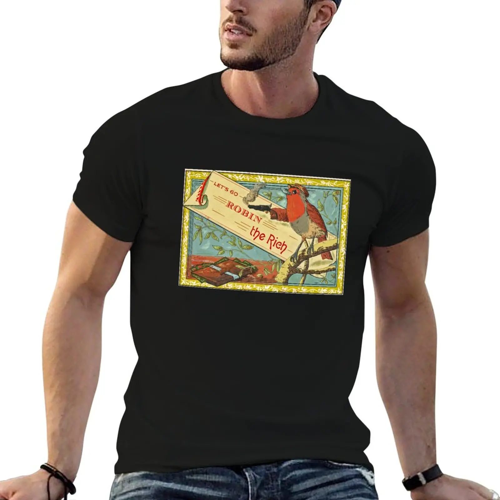 Robin the Rich - Anticapitalist Bird T-Shirt quick drying shirts graphic tee oversize t-shirts man workout shirts for men
Robin the Rich - Anticapitalist Bird T-Shirt quick drying shirts graphic tee oversize t-shirts man workout shirts for men