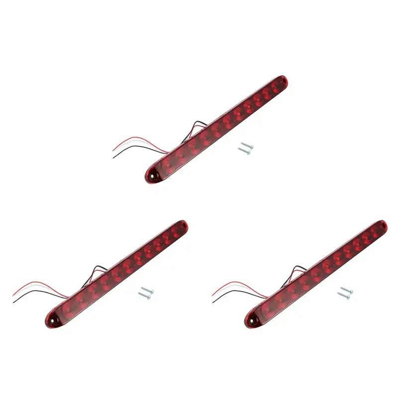 3PCS 16 Inch 11 LED Red Trailer Light Bar For Park Stop Turn Signals Tail Brake Light IP65 Truck Trailer Marker ID Bar-L94A
3PCS 16 Inch 11 LED Red Trailer Light Bar For Park Stop Turn Signals Tail Brake Light IP65 Truck Trailer Marker ID Bar-L94A