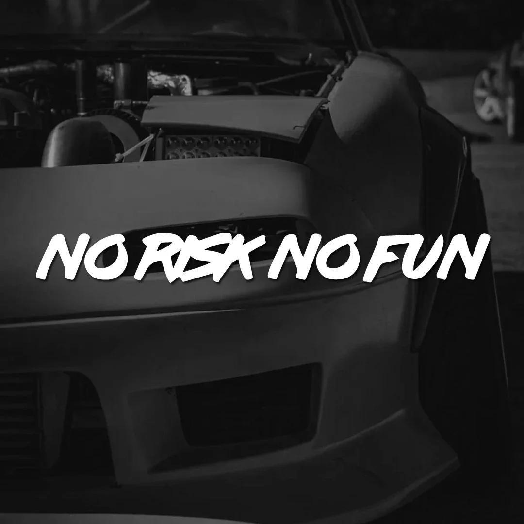 no risk no fun cool slogan creative funny car stickers cartoon decals car trucks motorcycles laptops helmet window
no risk no fun cool slogan creative funny car stickers cartoon decals car trucks motorcycles laptops helmet window