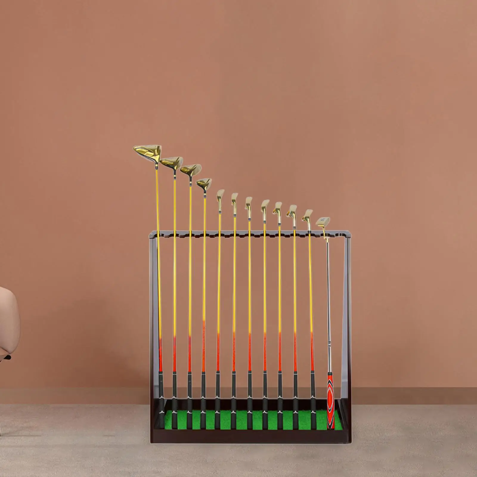 Golf Club Storage Holder for 13 Club Golf Club Rack for Indoor Sports Office 
Golf Club Storage Holder for 13 Club Golf Club Rack for Indoor Sports Office