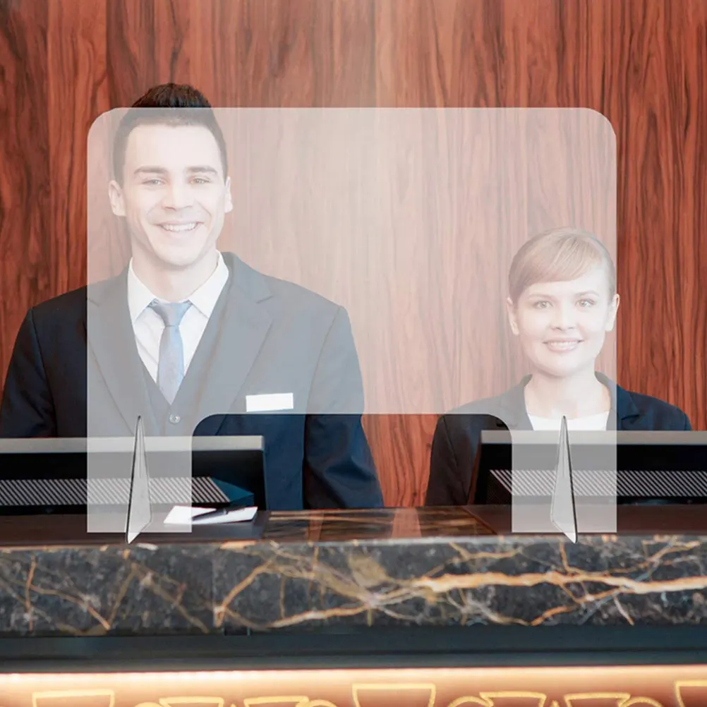 Anti-Splash Acrylic Isolation Plate Office Desk Shield Transparent Table Partition Workstation Protection 40X40X0.4Cm
Anti-Splash Acrylic Isolation Plate Office Desk Shield Transparent Table Partition Workstation Protection 40X40X0.4Cm